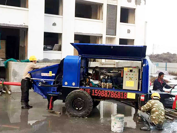 魯科重工細(xì)石混凝土泵合作秣陵新市鎮(zhèn)安置房項目