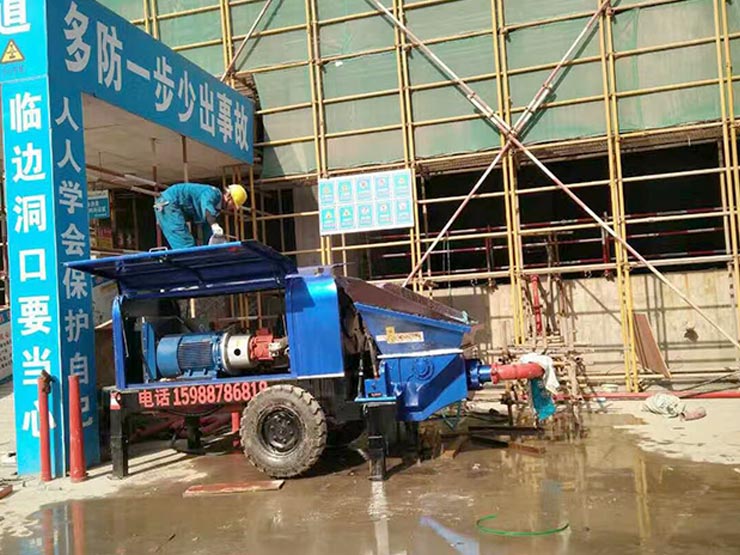 細(xì)石混凝土泵合作江蘇潤固建設(shè)集團(tuán)海寧項目