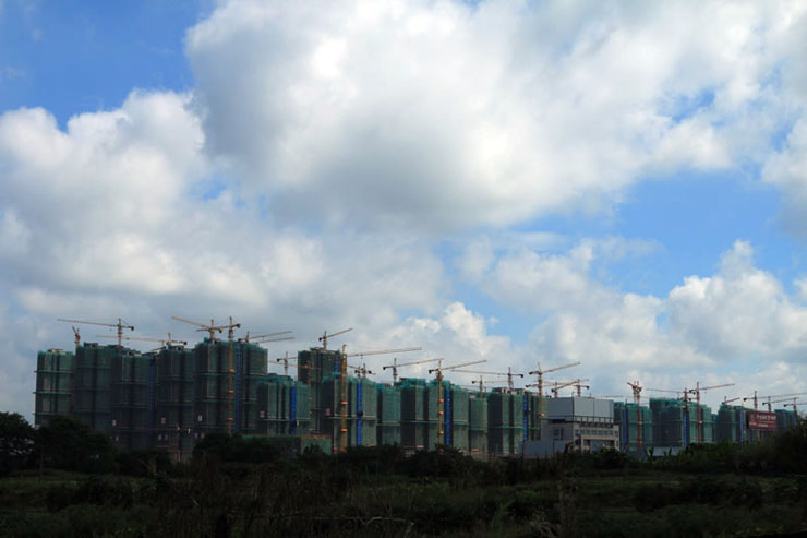 6月4日鎮(zhèn)江細石混凝土泵合作南京建工句容北部新城項目