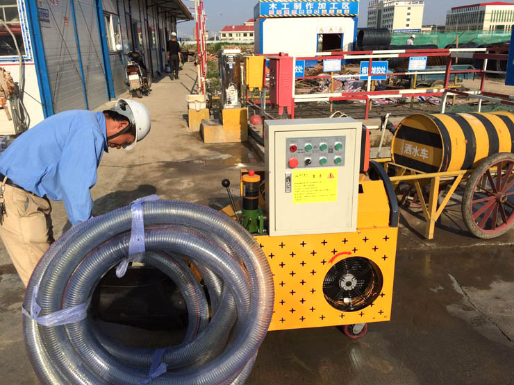 二次構(gòu)造柱泵廠家合作金土木建設(shè)河南德威項目，準備進場