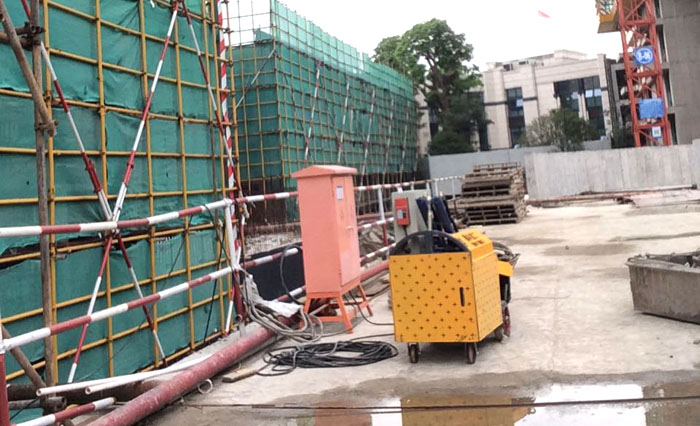 南京構造柱輸送泵廠家施工現(xiàn)場