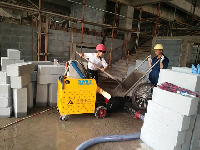 二次結構泵現場施工