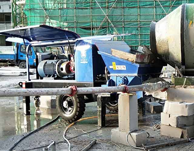 二手細石混凝土泵施工